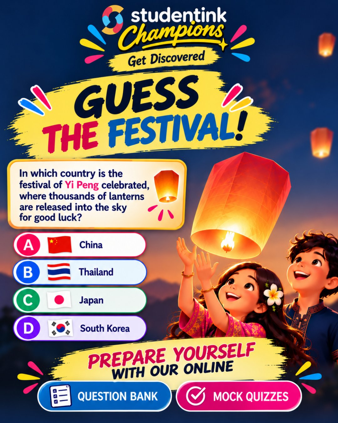 Guess the Festival — prepare with the online question bank and mock quizzes