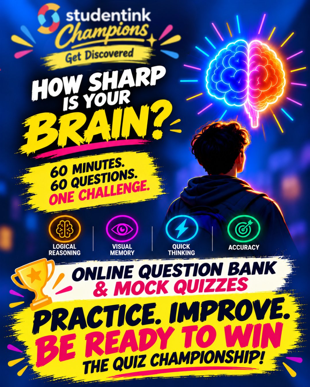 How sharp is your brain — online question bank and mock quizzes